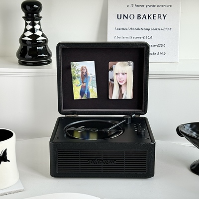 Whatplus问加C300CD机专辑光盘播放器蓝牙音响一体复古留声唱片机