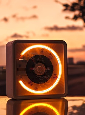 WhatPlus问加C1 cd机ins风氛围灯App版cd唱片机蓝牙音响播放器