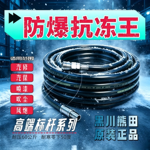 黑川熊田防冻高压气动软管汽修小风炮喷漆空压机气泵防爆10软气带