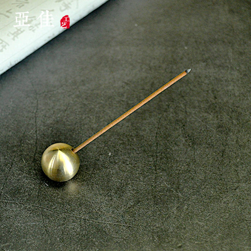 纯铜线香斜款香插香座家用禅意香托创意香器卧香香台孔径3毫米,家居饰品,香薰炉,淘宝优惠券,粉丝福利购,淘宝优惠卷