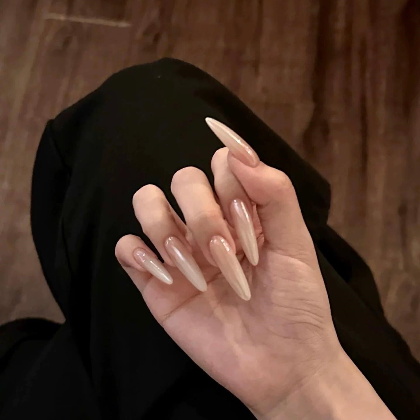 绝美高级简约手工穿戴甲凝脂玉显白气质海莉粉复古老钱风高品质,彩妆/香水/美妆工具,穿戴甲/甲片,淘宝优惠券,粉丝福利购,淘宝优惠卷