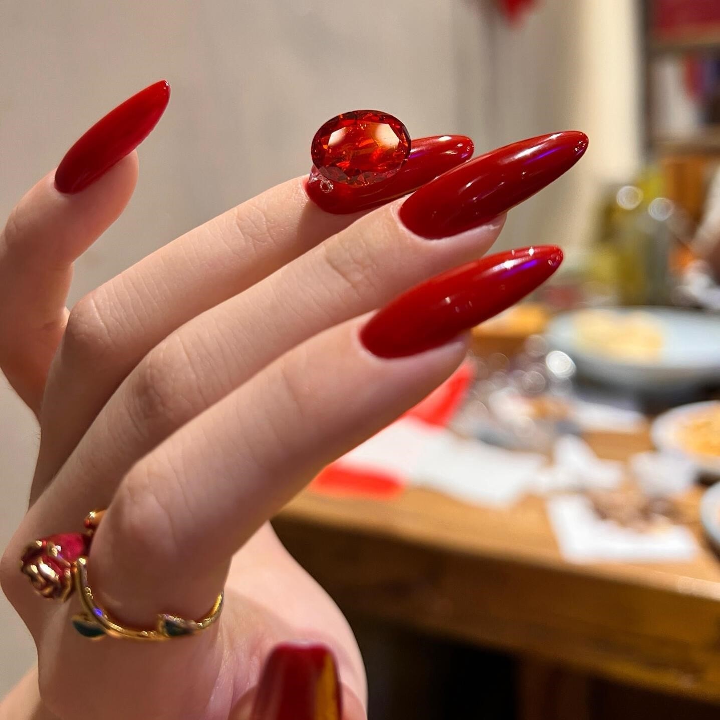 番茄红手工穿戴甲红宝石钻高级感新款春夏美甲长款可拆卸穿戴式,彩妆/香水/美妆工具,穿戴甲/甲片,淘宝优惠券,粉丝福利购,淘宝优惠卷