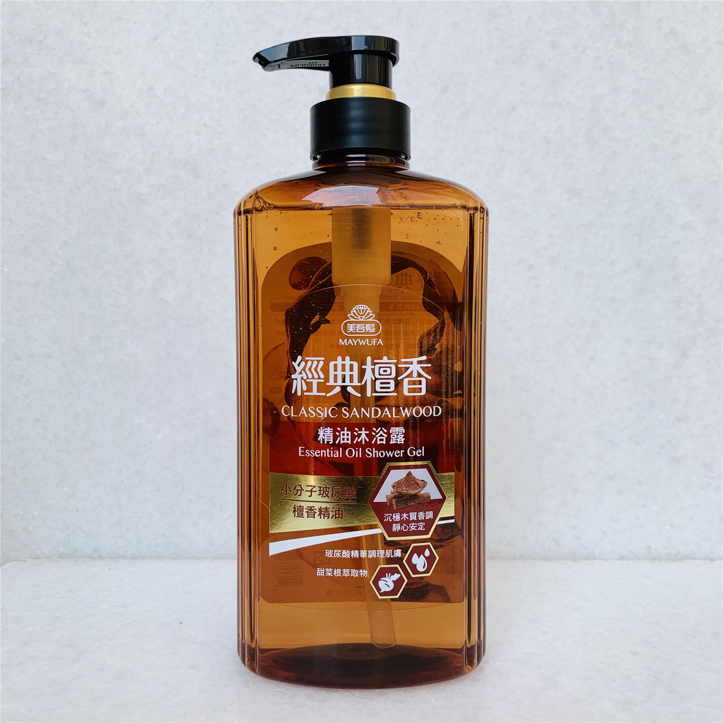 美吾发木质香调清洁檀香沐浴露
