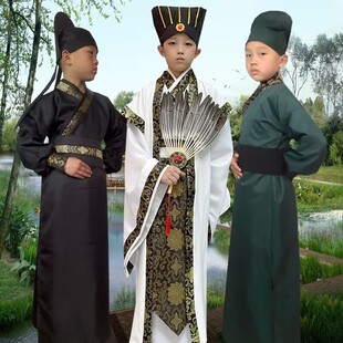 儿童古装诸葛亮刘备张飞关羽曹操三国演义桃园三结义话剧演出服装