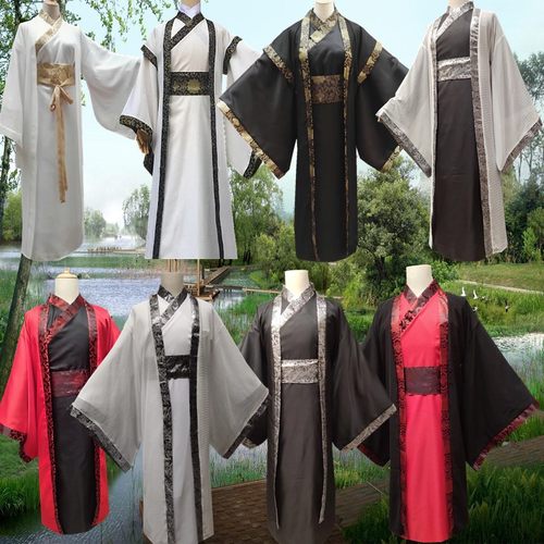 成人古装男礼仪汉服烛之武退秦师晋文公重耳舞台剧大臣演出服套装