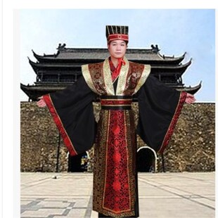 秦汉古装春秋战国三国演义大臣文官服古代影视演出唐朝成人礼衣服