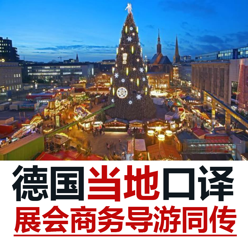 德国当地柏林本地留学生自由行展会地接导游德语宣誓翻译口译加急