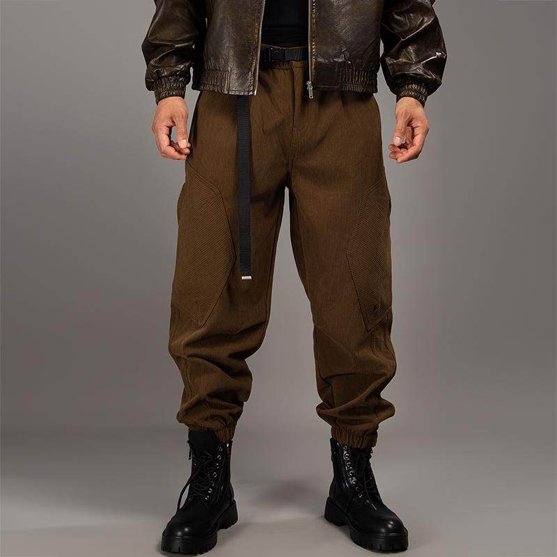 BARBRO新款美式复古休闲裤男士潮牌秋季工装裤加绒束脚裤子宽松,运动服/休闲服装,运动长裤,淘宝优惠券,粉丝福利购,淘宝优惠卷