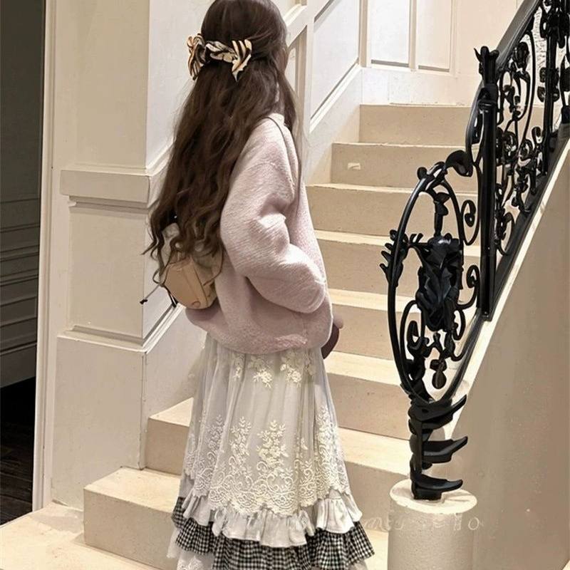 高腰显瘦蛋糕裙设计感中长裙外穿