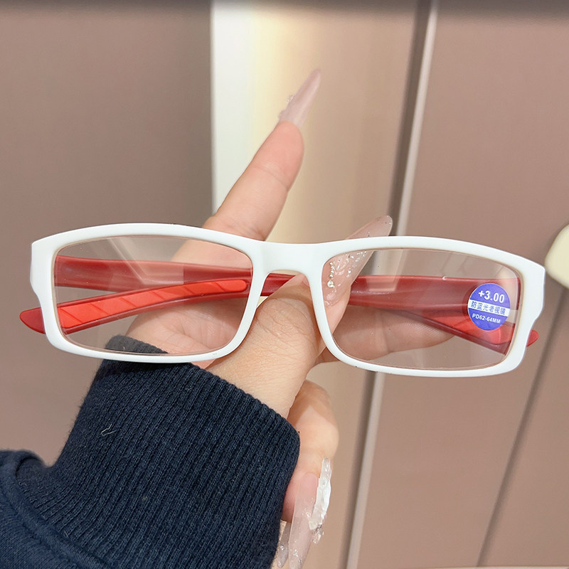 韩版潮时尚方框老花眼镜防蓝光辐射远视镜女中老年人舒适眼镜框男