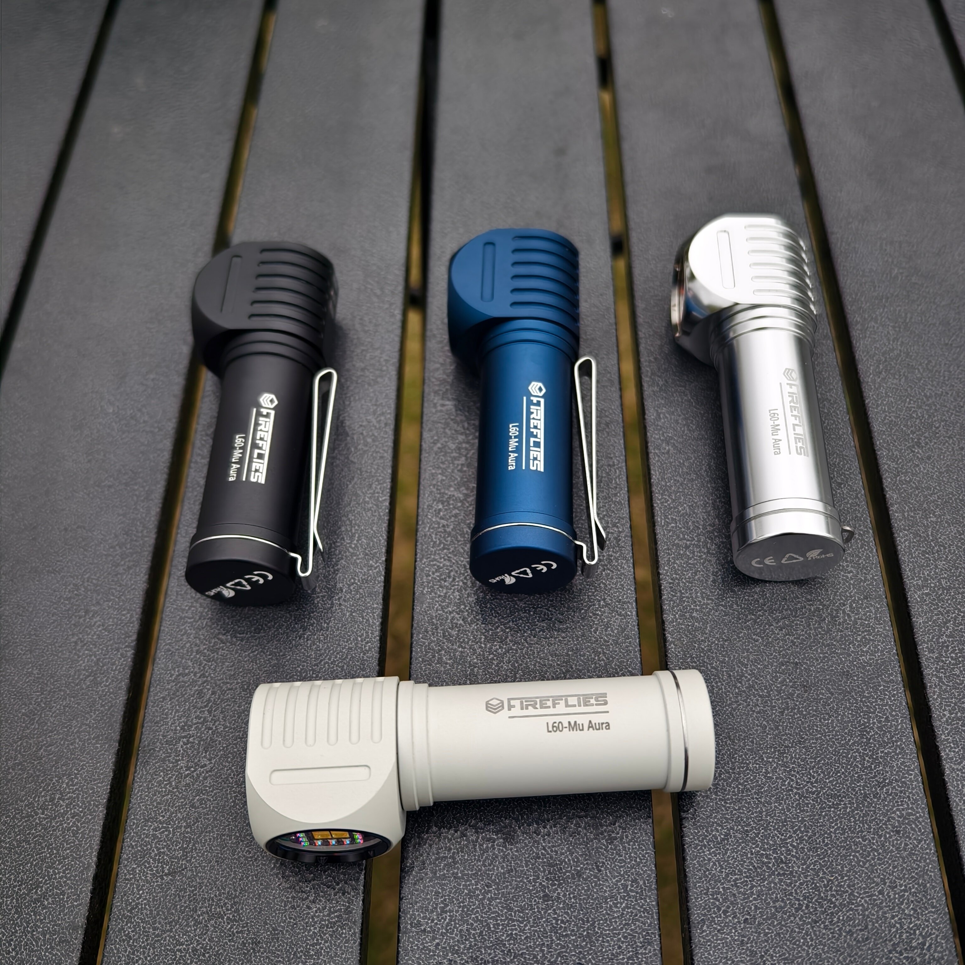 萤火虫手电2026款L60拐角恒流纯泛光头灯 3L