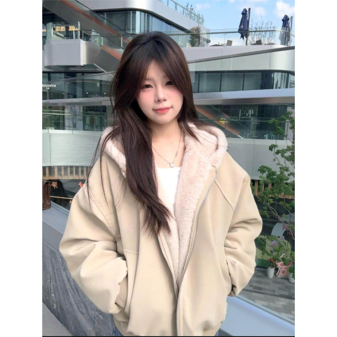 加厚加绒羊羔毛外套女2025新款冬季小个子短款保暖高级感棉衣棉服,个性定制/设计服务/DIY,棉服工装,淘宝优惠券,粉丝福利购,淘宝优惠卷