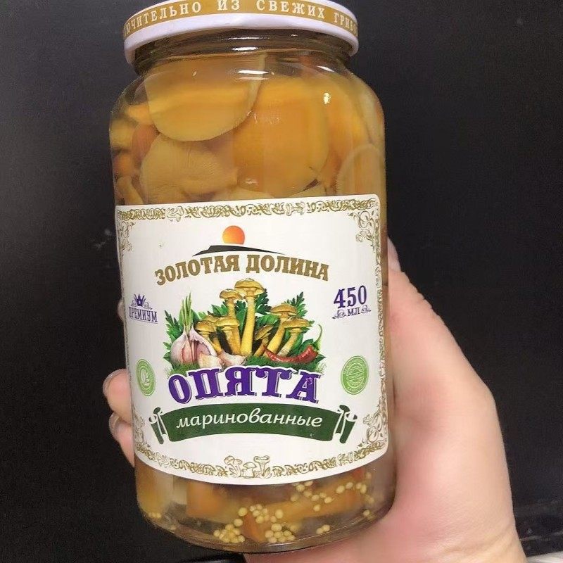 俄罗斯超市即食蘑菇罐头小黄蘑菇450克,水产肉类/新鲜蔬果/熟食,蔬菜罐头,淘宝优惠券,粉丝福利购,淘宝优惠卷