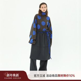 弥漫气泡波点温暖高领针织衫 晨光氤氲 毛衣 22FW MIICHOUS