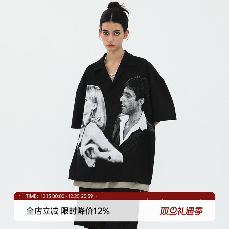 MIICHOUS优雅整洁短袖衬衫