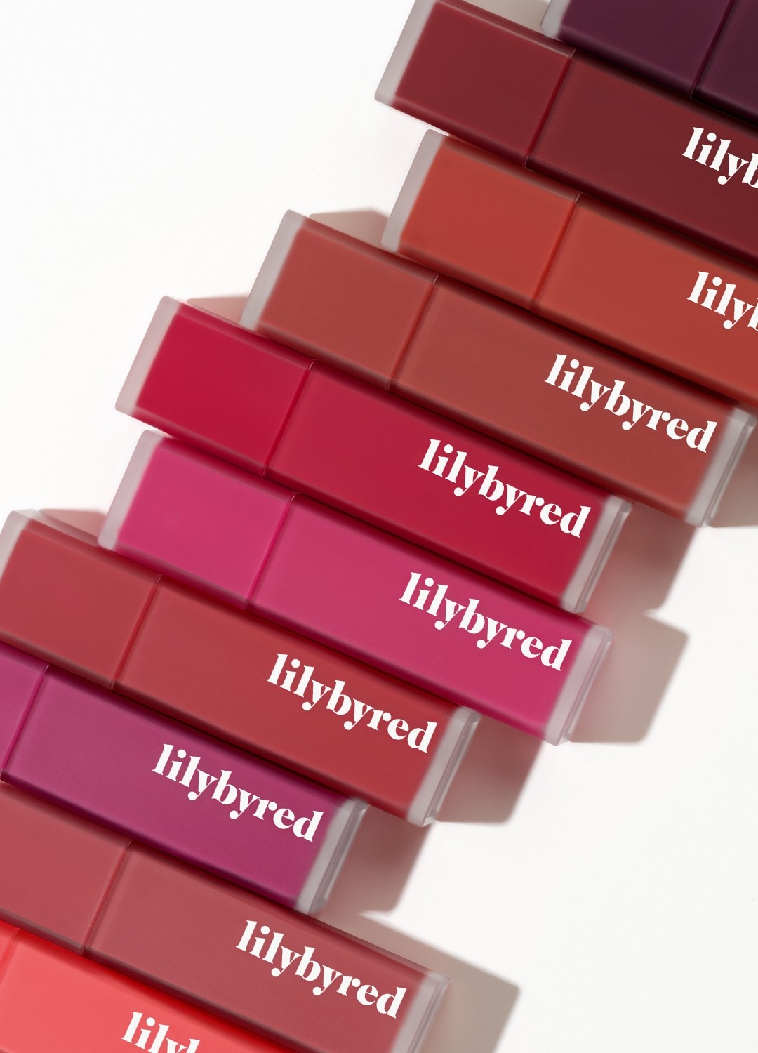 lilybyred丽丽百乐丝绒哑光雾面唇釉唇彩新品葡萄紫石榴番茄红色