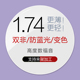 高度近视超薄1.74双非防蓝光变色专业定制高度数散光网上配眼镜片