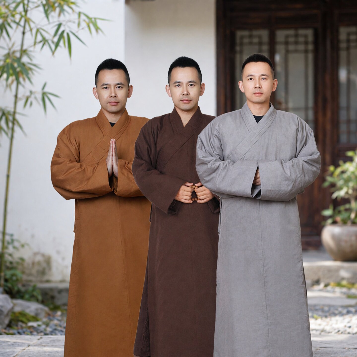 大褂冬季加厚保暖僧服棉衣