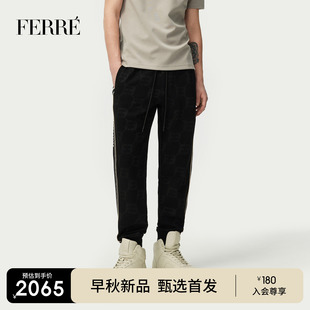 轻奢舒适百搭卫裤 FERRE费雷时尚 2025秋季 织带经典 男 运动风休闲裤