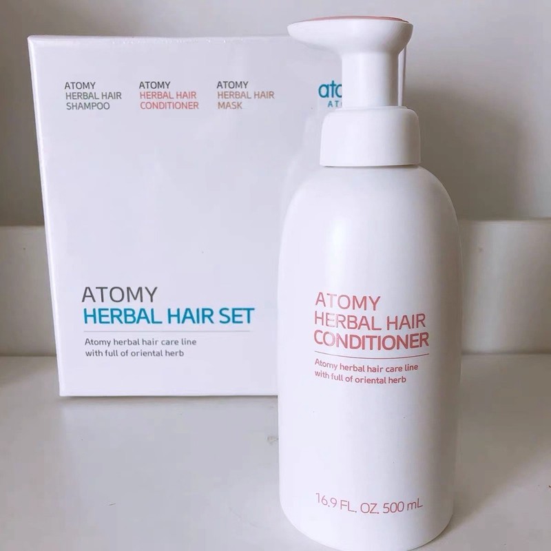 atom美洗护艾多美洗发水套装植物臻萃草本洗发液露发膜韩国直邮