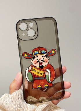 福禄财寿喜iPhone15/16promax苹果14手机壳13Pro适用vivox200华为p70nova13软OPPOReno13小米15红米k80三星98