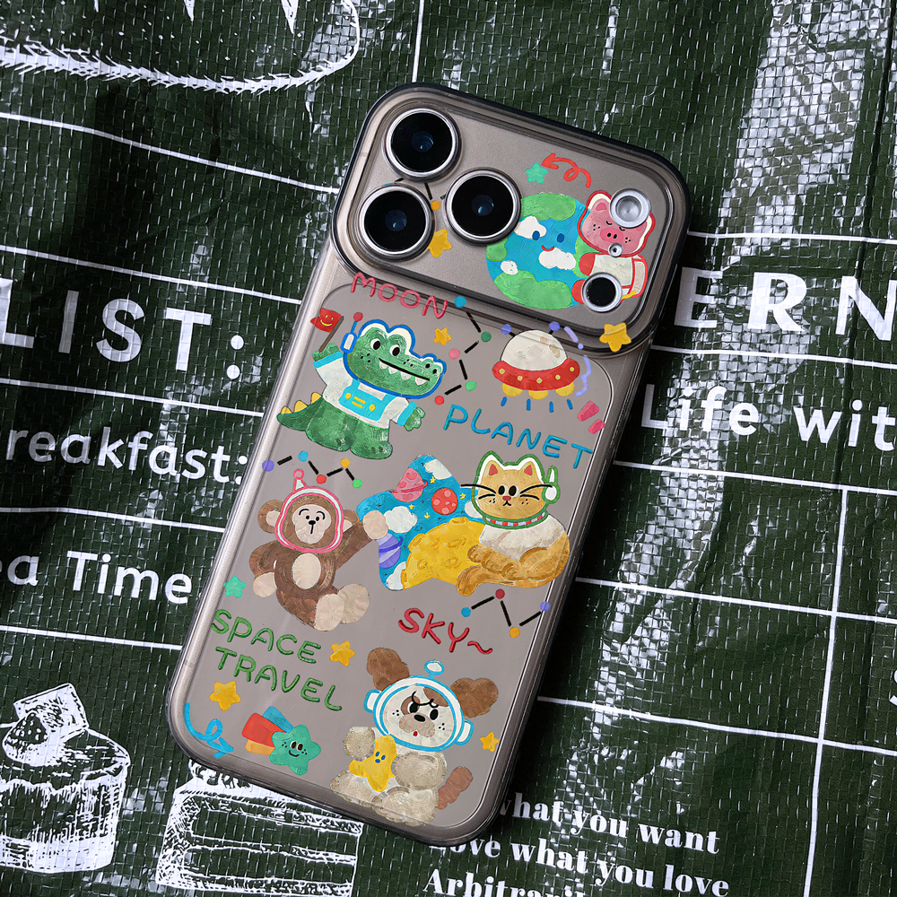 涂鸦童趣iPhone17promax手机壳16苹果14小米15红米k90荣耀300防摔opporeno13适用vivoiqoo11一加华为nova8女r