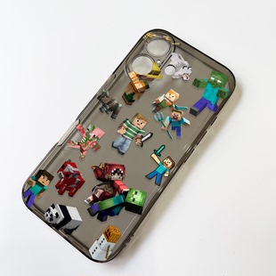 我的世界适用苹果16Promax华为p70小米15OPPOReno14vivox200一加13红米k80荣耀90魅族21手机壳软三星s25plus