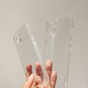 16promax手机壳p50华为mate60适用vivox200小米红米OPPOReno9荣耀三星s24一加8 新款 纯透明iPhone17苹果14