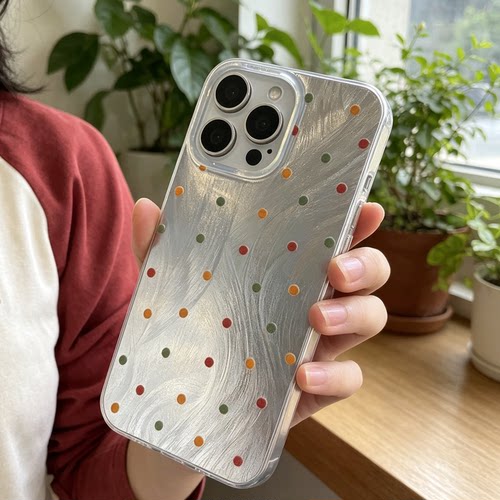 苹果OPPOvivo低饱和波点手机壳1+