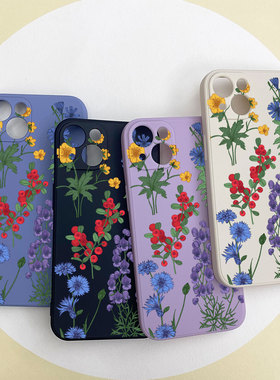 高级小众彩绘适用iPhone16苹果17Promax防摔15Pro华为P80软nova11vivox200荣耀40OPPOReno13小米14k60手机壳