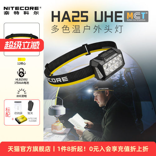 奈特科尔HA25UHE户外头灯