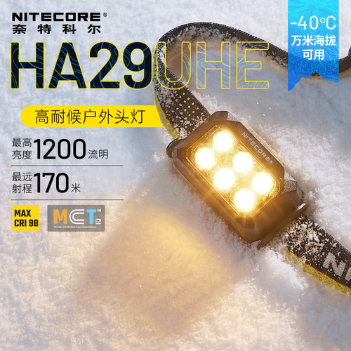 奈特科尔HA29UHE户外高耐候头灯
