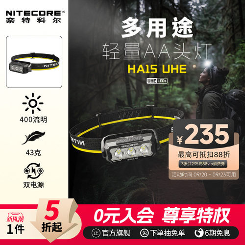 户外头灯奈特科尔HA15UHE多用途
