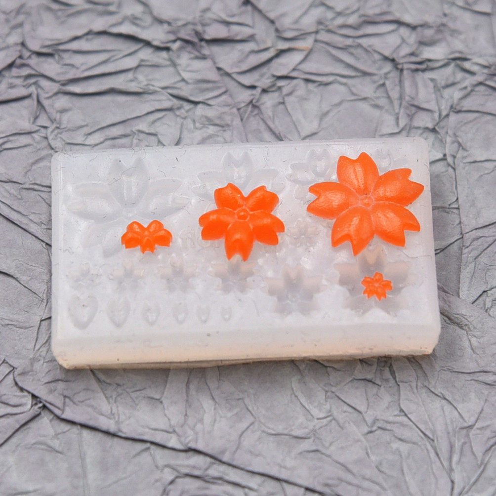 超轻粘土微缩食玩diy迷你樱花花瓣 树脂粘土uv胶硅胶模具粘土模型