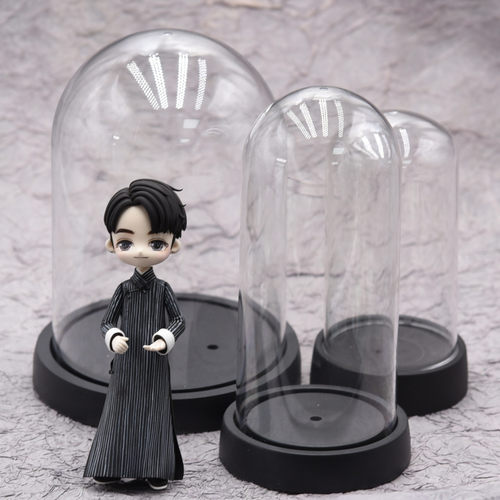 超轻粘土diy作品防尘收纳盒 石塑粘土塑料防尘罩 收纳人偶展示盒