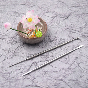 超轻粘土软陶人偶翻模脸 不锈钢压痕细节点珠针精钢抹刀塑形工具