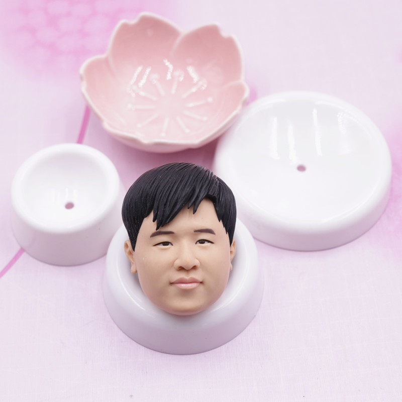 超轻粘土人偶手工花卉弧度制作多用途定型托碗大中小套装实用