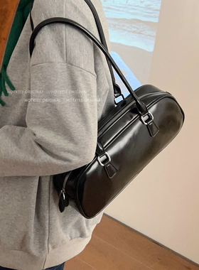 小众质感腋下包包女2024新款潮秋冬单肩包高级感爆款手提波士顿包