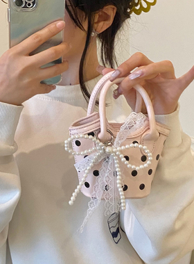 韩国精致可爱红色手提小包包女2025新款高级感斜挎包小香风迷你包