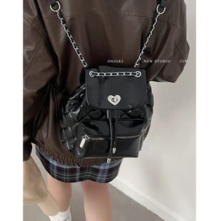 水桶包 百搭ins时尚 小众质感双肩包包女2025新款 学生通勤背包时尚