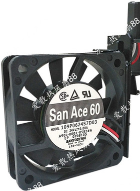 原装SanAce60数控机床风扇109P0624S7D03 24V A90L-0001-0552#A