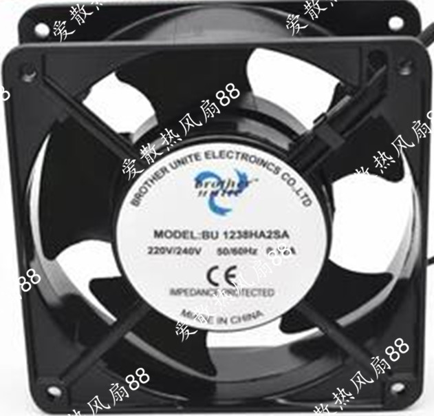 正品Brother unite BU1238HA2SA/BA 220V 0.12A 12cm 轴流风机