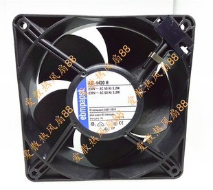 原装德国ebmpapst ACi 4420H 230V 3.2W 12038塑料框叶风扇220V