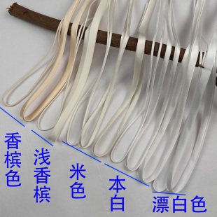 婚纱礼服后背绑带连衣裙肩吊腰带新中式盘扣造型花枝缎布绳子纯色