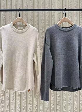 【acti系列】正品毛衣2025冬新品绵羊毛山羊绒宽松MBE4SWT074