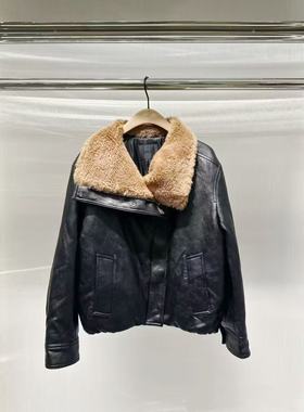 正品羽绒服2025冬新品90绒羊毛领素皮【轻暖漫游羽绒】MBE4EIN034