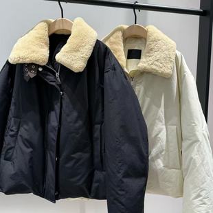 轻暖漫游系列 羊毛皮领95绒 MBE4EIN011 羽绒服2025冬新品 正品