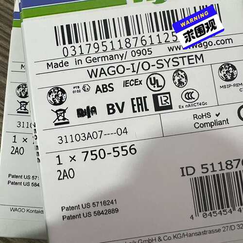 议价-750-456。 750-556 全新万可WAGO模块-可维修