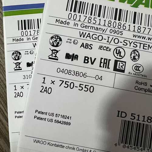 议价-750-550全新万可WAGO模块 未拆封 有量-可维修