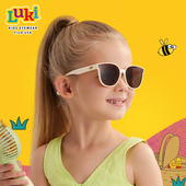 Luki鲁奇儿童偏光眼镜防晒墨镜男女童防紫外线太阳镜时尚 宝宝护眼